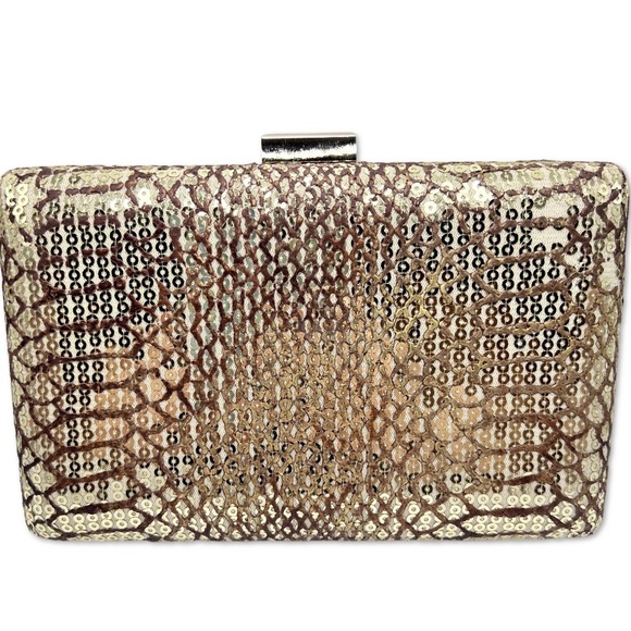 Tasha from Nordstrom Gold Sequin Evening Clutch - Picture 3 of 13